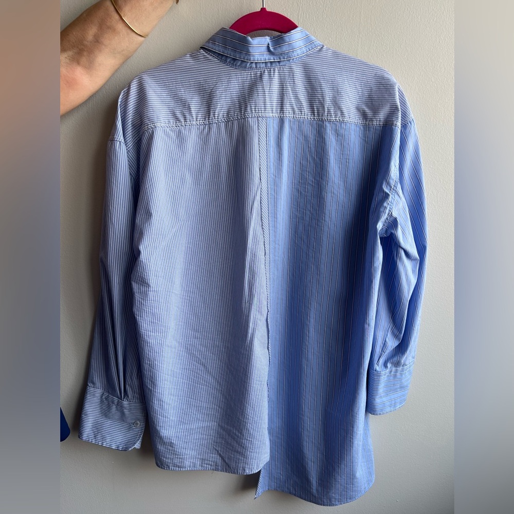 Zara Asymmetrical Dress Poplin Shirt, S - Picture 2 of 4